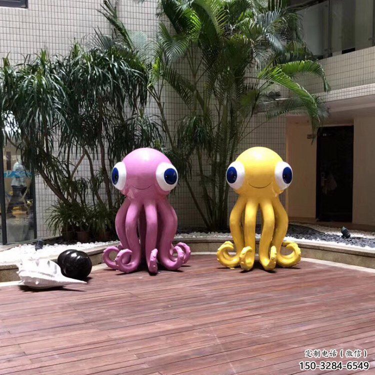 海洋館烏賊雕塑，鍍銅海洋雕塑，鍍銅工藝