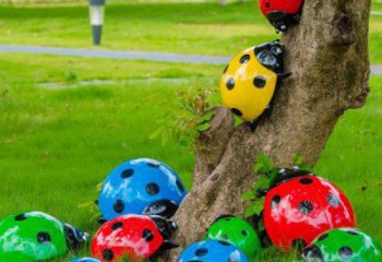 大型瓢蟲雕塑 商業街廣場雕塑 彩繪擺件