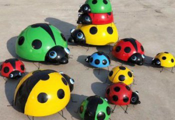 仿真瓢蟲雕塑 酒店公園雕塑 風景區(qū)擺件