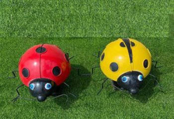 幼兒園瓢蟲雕塑，鐵藝文化雕塑，鑄造制作