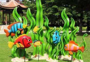 廣場珊瑚雕塑，卡通水景雕塑，抽象效果