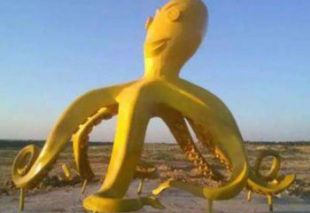 街道烏賊雕塑，鑄銅農(nóng)耕雕塑，古銅效果