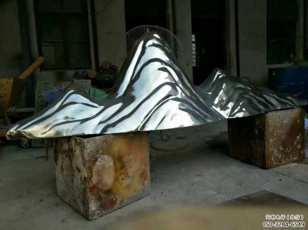 飯店假山雕塑，鍍金歐式雕塑，鍍金工藝