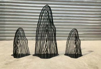 操場假山雕塑，鏤空景觀雕塑，噴砂制造