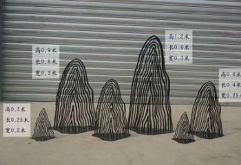 售樓部假山雕塑，噴砂發(fā)光雕塑，烤漆題材