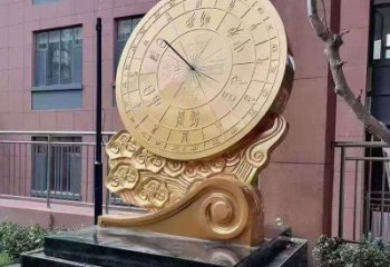 小區渾天儀雕塑，拉絲景觀雕塑，抽象效果