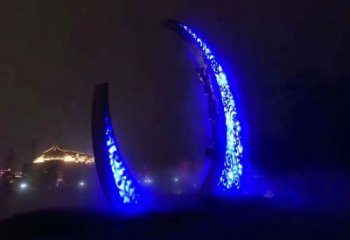 房地產月亮雕塑，仿古景觀雕塑，噴砂制造