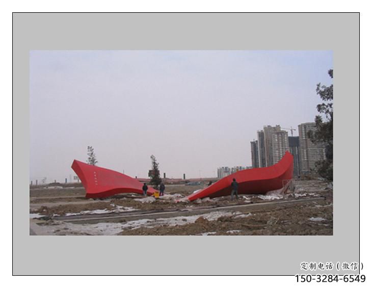 酒店紅旗雕塑，戶外革命雕塑，革命擺件