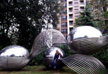 訂購廣場恐龍蛋雕塑 抽象景觀小品 烤漆雕塑