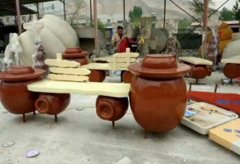 凳子雕塑 彩繪剪紙小品 現(xiàn)代雕塑