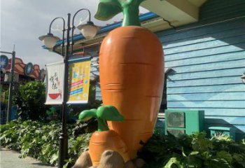 景觀胡蘿卜雕塑 仿真景觀蔬菜雕塑 商業街雕塑