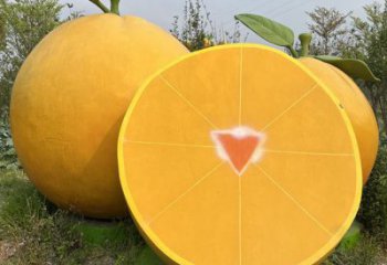 檸檬雕塑，水果仿真擺件，公園廣場雕塑 (18)