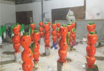 仿真蘿卜雕塑 酒店公園雕塑 風景區擺件