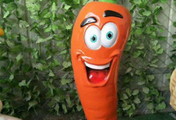 噴漆蘿卜雕塑 中式村口蔬菜雕塑 草地雕塑