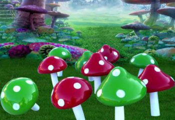 大門(mén)口香菇雕塑 發(fā)光公園果蔬雕塑 仿真蔬菜雕塑