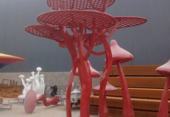 大型香菇雕塑 歐式步行街蔬菜雕塑 彩繪果蔬雕塑