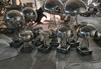 戶外香菇雕塑 噴漆果蔬雕塑 燈光蔬菜雕塑