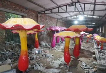 香菇雕塑 仿真景觀蔬菜雕塑 烤漆果蔬雕塑