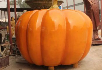 草地南瓜雕塑 現代校園果蔬雕塑 大型水果雕塑