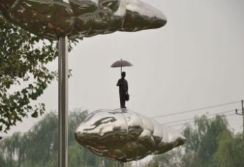 村口荷葉雕塑 啞光植物雕塑 公園花卉雕塑