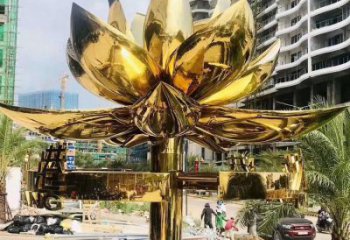 景觀場紫荊花雕塑廠 仿真花卉雕塑 景觀花朵雕塑