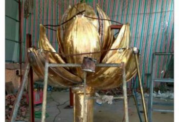 商業(yè)街紫荊花雕塑 烤漆花卉雕塑 彩繪花朵雕塑