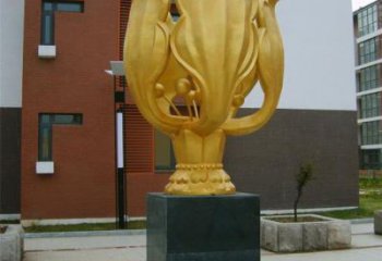 水景紫荊花雕塑 彩繪剪紙花卉雕塑 現(xiàn)代花朵雕塑