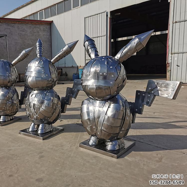 街道機器人雕塑廠家 現代景觀動漫雕塑 彩繪卡通雕塑