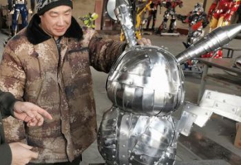 酒店機器人雕塑廠家 景觀美陳卡通雕塑 現代動漫雕塑