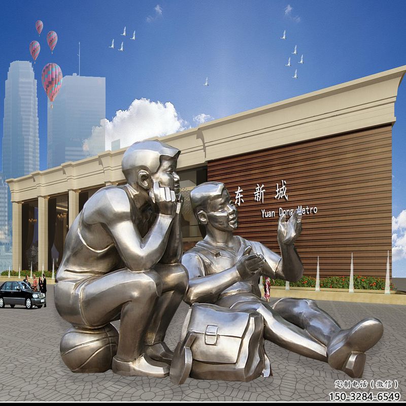 園林少先隊員雕塑 風(fēng)景區(qū)學(xué)生雕塑 廣場小品