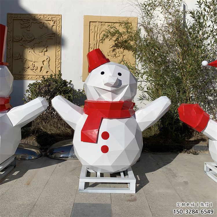 制作雪人雕塑 創意景觀雕塑 卡通擺件