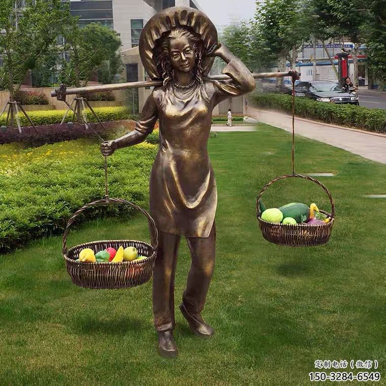 女人雕塑 懸空餐飲店女性雕塑 商業街歐式雕塑