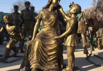 母親雕塑 大型別墅區女人雕塑 農村肖像雕塑