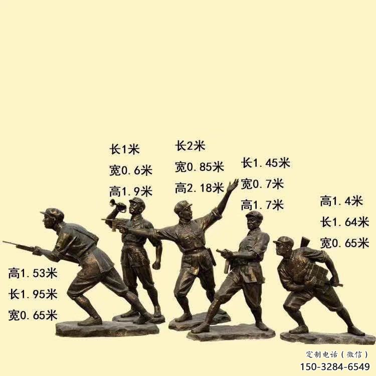 抽象武警雕塑 鑄銅警察雕塑 室內戰士雕塑