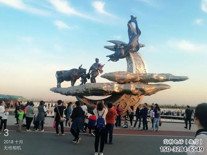 大型牛郎織女雕塑 鍛造神話雕塑 房地產雕塑