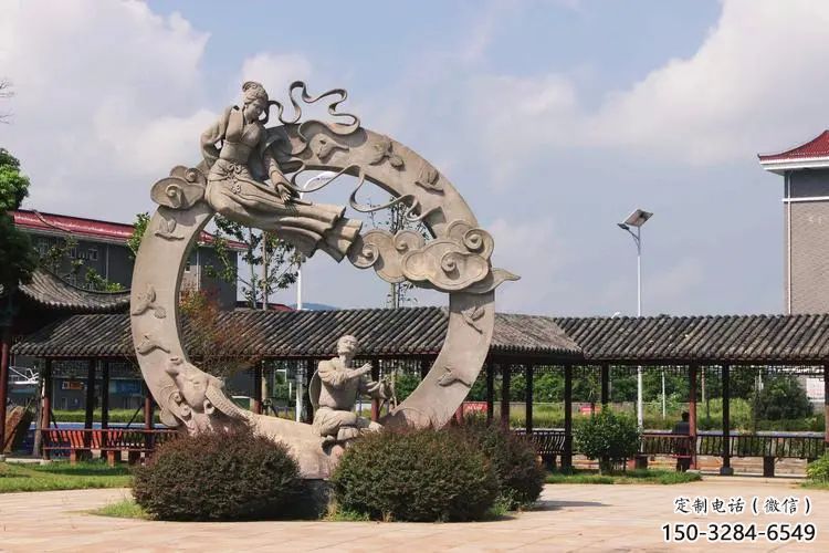 神話牛郎織女雕塑 酒店公園雕塑 風景區(qū)擺件