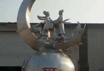 鑄造牛郎織女雕塑 中式村口神話(huà)雕塑 古代雕塑