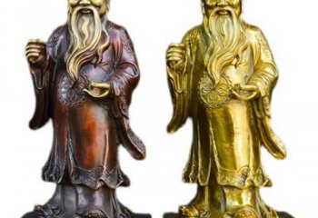 噴漆月老雕塑 中式村口古代雕塑 草地神話雕塑