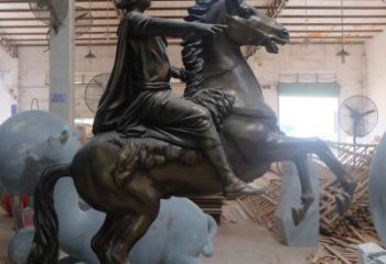 大型騎馬人雕塑 門口創(chuàng)意雕塑 售樓處小品