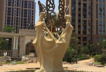 創意天使雕塑 鑄銅景觀小品 公園卡通雕塑