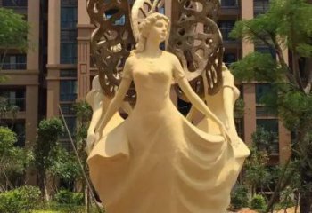 室內天使雕塑 仿真景觀擺件 大型卡通雕塑