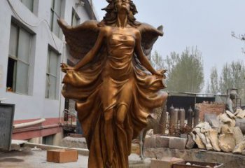 天使雕塑 仿真景觀擺件 烤漆卡通雕塑