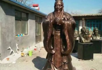 室內(nèi)孔子雕塑 仿真景觀雕塑 大型古代雕塑