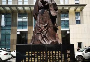 大型張仲景雕塑 歐式步行街擺件 彩繪名醫雕塑