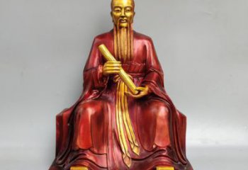 張仲景雕塑 景觀美陳藥王雕塑 噴漆名醫(yī)雕塑