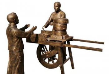 步行街老人雕塑 游樂場景觀民俗雕塑 鑄造古代雕塑