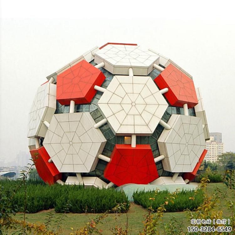 房地產(chǎn)足球雕塑 剪影景觀球體雕塑 鍛造球類雕塑