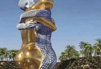 園林情侶雕塑 風景區幸福雕塑 廣場小品