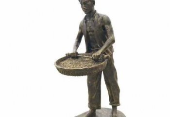 現(xiàn)代茶道雕塑 大型制茶雕塑 彩繪民俗文化雕塑