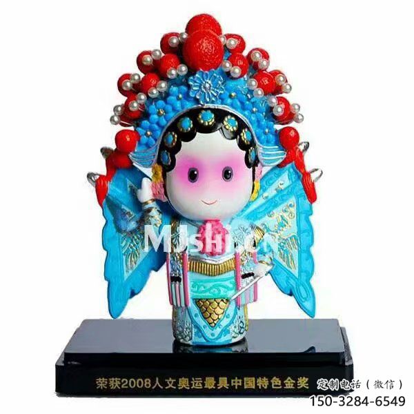 草地京劇雕塑 現代民俗雕塑 大型唱戲雕塑